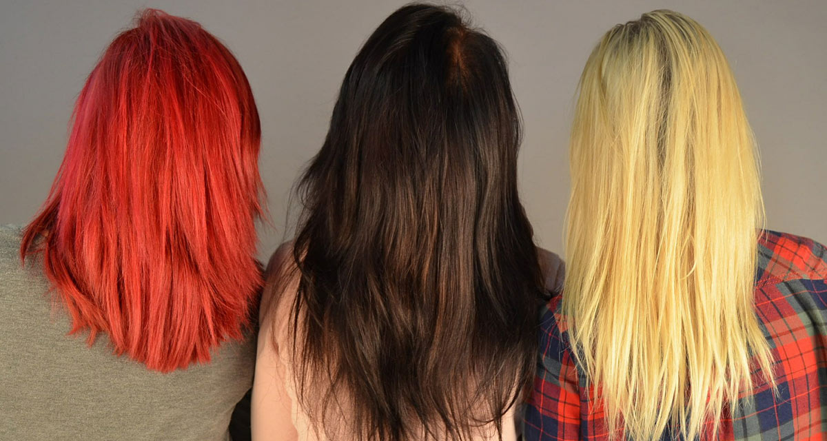 Shampoo colorante: rosso, castano, biondo